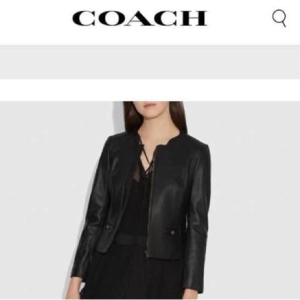 Coach leather Jacket